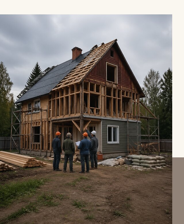 Реконструкция дачного дома в Ирбите под ключ с проектом