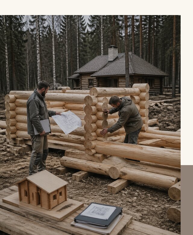 Проектирование и строительство домов из бревна в Ирбите